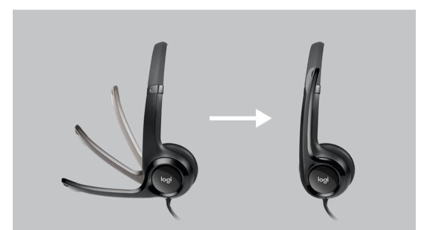 Headset Logitech H390 USB Stereo Preto